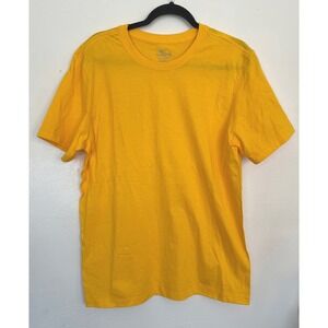 Nike The Nike Tee T-Shirt Mens Yellow Short Sleeve Crew Neck Medium